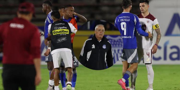 La cara que puso Jorge Célico al ver que Emelec no juega a nada y ahora perdió contra Vinotinto