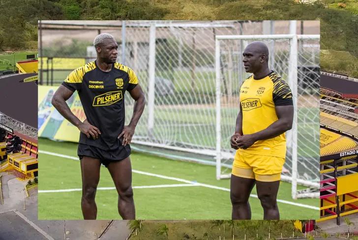 Felipe Caicedo y Segundo Alejandro Castillo (Foto tomada de: Barcelona SC)