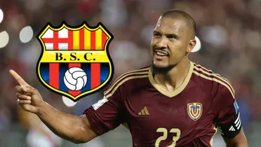 Barcelona SC-Salomón Rondón / Foto: TyC Sports