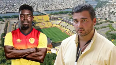 Antonio Álvarez y Michael Carcelén (Foto tomada de: Barcelona SC/Aucas/API)